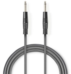 COTH23000GY15 Mono audio kabl, 6.35 mm Muski na 6.35 mm Muski, Nickel Plated, 1.50 m, Okrugli, PVC - Img 2