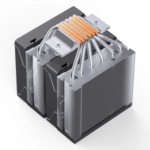 CPU Hladnjak Jonsbo CR-3000E DualTower RGB 260W TDP CRNI - Img 4