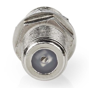 CSGB41940ME Satellite & Antenna Adapter F zenski na F zenski, 75 Ohm, Metal, Silver, 1kom - Img 3