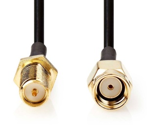 CSGL02210BK50 RP SMA Muski na RP SMA zenski, Gold Plated, 50 Ohm 5m - Img 2