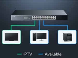 Cudy GS1024L, 24-Port 10/100/1000M Gigabit 16x Gbit RJ45 Rackmount Switch - Img 2