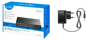 Cudy GS108ES2 V1.0 Switch 8× GbE, 2× 1.25G SFP Extend Mode VLAN Mode - Img 2