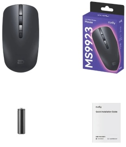 Cudy MS9923 Bezicni mis tihi 2,4GHz, opticki USB 800-1600Dpi Grey, 113mm - Img 3