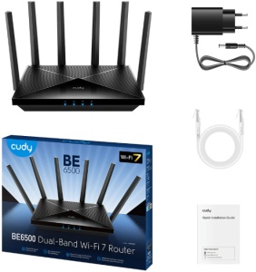 Cudy WR6500H BE6500 2.5G Wi-Fi 7 Router, Broadcom 2 GHz Quad-Core CPU, 6-Stream Dual-Band Wi-Fi 7 - Img 3