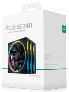 DeepCool FL12 SE* 3in1, 120x120x25mm ventilator RGB LED hydro bearing 1900rpm 50CFM 28dBa - Img 2