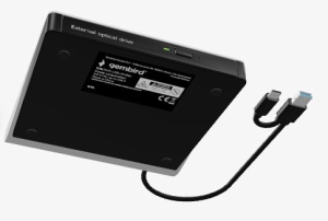 DVD-USB-031-BW Gembird eksterni USB CD/DVD drive Citac-rezac, USB 3.1 + USB-C, black-white - Img 3