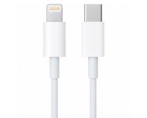 E-GREEN Kabl USB tip C na iPhone Lighting 5,6,7 3 A, 1m beli