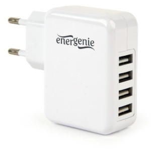 EG-U4AC-02 Gembird punjac za telefone i tablete 5v 3.1A 4xUSB white - Img 3