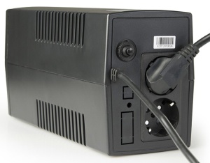 EG-UPS-B850 Gembird 850VA 510W AVR UPS, 2 x Shuko output sockets, black - Img 1