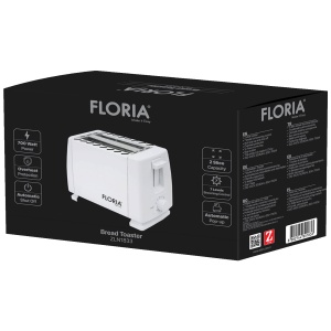 Floria Toster za hleb, 7 nivoa grejanja, 700 W, beli - ZLN1833 - Img 2