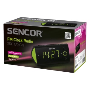 Fm radio sa digitalnim prikazom vremena SENCOR SRC 170 GN zeleni - Img 2