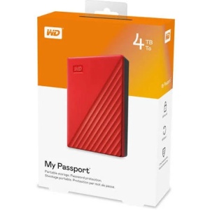 HDD WD EXT 2.5" My Passport USB 3.2 4TB Red WDBPKJ0040BRD-WESN