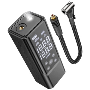 hoco. Kompresor pametni, 5000 mAh, LED displej, USB type C - ZP7 Maddy - Img 2