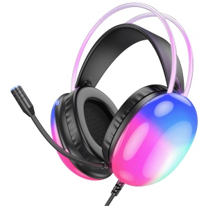 hoco. Slušalice sa mikrofonom, gaming, USB, LED - W109 Plus Rich - Img 2
