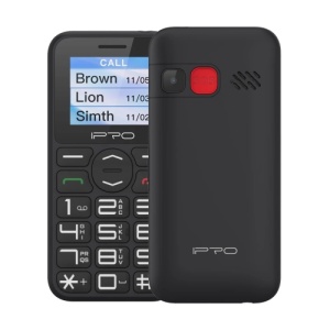 IPRO Senior F183 black Feature mobilni telefon 2G/GSM/800mAh/32MB/DualSIM/Srpski jezik