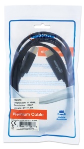 Kabl Manhattan 152679 DisplayPort/M - HDMI/M 1080/1,8m - Img 2
