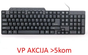 KB-UM-104 Gembird Multimedijalna tastatura US layout black USB - Img 1