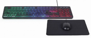 KBS-UML-01 Gembird 3-in-1 backlight set tastatura, mis i podloga FO - Img 2