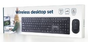 KBS-WCH-04 Gembird tastatura US + bezicni mis USB, US layout - Img 2