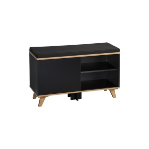KESPER KSP15943 CIPELARNIK SA JASTUKOM ZA SEDENJE CRNI 77 x 48 x 30 CM - Img 2