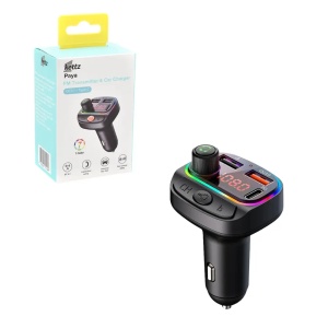 Kettz FM Transmiter i Punjač Paya – 2×USB QC3.1 + Type-C, LED - Img 2