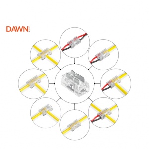 KONEKTOR ZA LED TRAKU SMD/COB BCX-10-2 (10mm, 2PIN) 10 kom - Img 2
