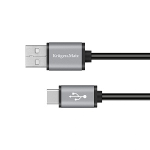 KRUGER&MATZ USB-A na USB-C kabl za punjenje i prenos podataka, dužina 1 m, model KM1239