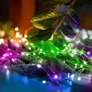 Lampice za jelku sa 20 višebojnih LED dioda - Img 1