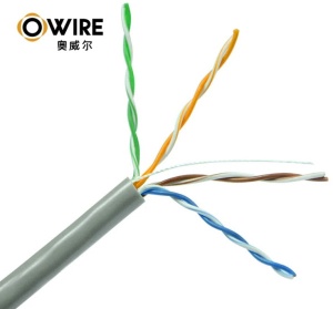 LAN UTP kabl OWIRE Cat5E Solid/CCA/0,5mm/Sivi/305m - Img 2