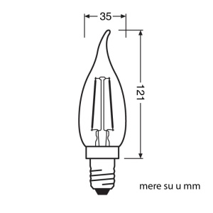 LED filament sijalica toplo bela 2.5W OSRAM - Img 2