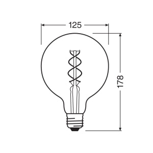 LED filament sijalica toplo bela 4W OSRAM - Img 2