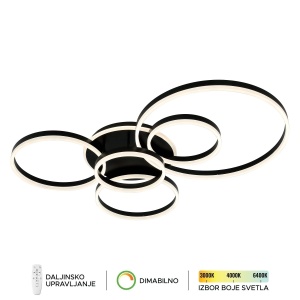 LED plafonska lampa F2047-174C BK - Img 2