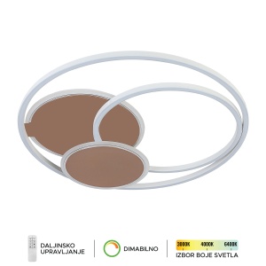 LED plafonska lampa F2102-36C BK+RG - Img 2