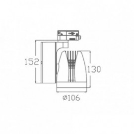 LED REF SINSKI 337201-2 30W 3000K BELI - Img 3