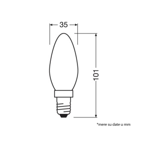 LED sijalica B75 2700K 7W E14 OSRAM - Img 2