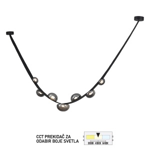 LED viseća lampa FK2015-17V BK