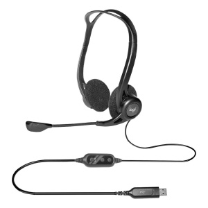 LOGITECH Slusalice sa mikrofonom USB crne PC960 - Img 6