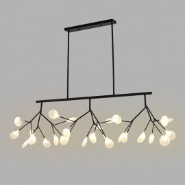 LUNA 121 LUSTER 27*G4(220V) CRNA/TRANSPARENTNO STAKLO - Img 4