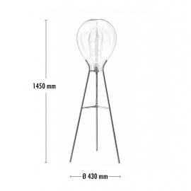 LUNA 192 PODNA LAMPA 1*E27 MESING - Img 3