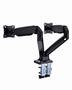 MA-DA2-03 Gembird Podesivi stoni drzac Full-motion za dva monitora, tilt, 17-35 max.2x10kg FO - Img 1