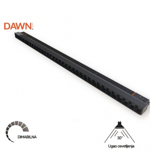 MAGNETIC SVETILJKA LED02-20W 3000K 30° 48V DC CRNA NEW - Img 2
