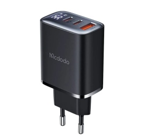 MCDODO CH-2180 ZIDNI PUNJAČ 30W, TIP-C x 2 + USB-A KONEKTORI, Display - Img 1