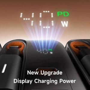 MCDODO CH-4281 ZIDNI PUNJAČ 40W 1C+1A GaN SA UGRAĐENIM Kablom USB-C NA IZVLAČENJE 65cm - Img 3