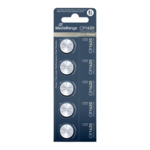 MediaRange Germany baterije CR1620 / 65mAh, 3V - pakovanje 1/5