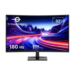 Monitor 32 Titan Army C32A1R 2560x1440/QHD VA/1ms/180Hz/2xHDMi/2xDP/HDR10/Curved