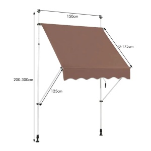 Montelux Easy 150x120cm Braon Balkonska Tenda - Img 3