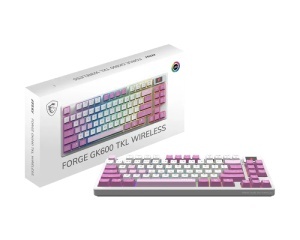 MSI FORGE GK600 TKL W VIOLET US wireless tastatura