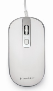 MUS-4B-06-WS Gembird Opticki mis 800-1200Dpi 4-button 99mm white/silver USB - Img 2