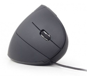 MUS-ERGO-01 Gembird Ergonomski 6-tastera opticki mis, crna 95mm - Img 3