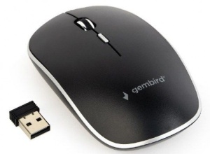 MUSW-4B-01 Gembird Bezicni mis 2,4GHz opticki USB 800-1600Dpi black 115mm, visina-30mm fok - Img 2
